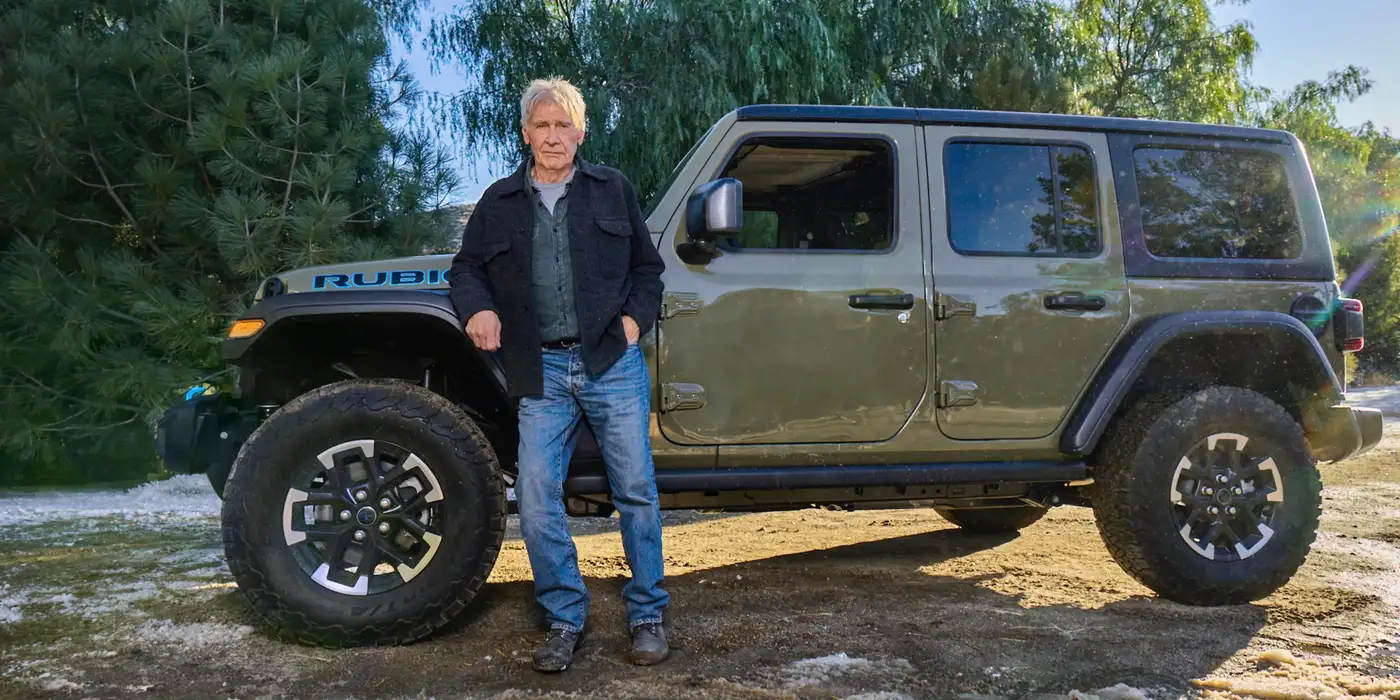 Imagen de Harrison Ford para el comercial de la Super Bowl de Jeep
