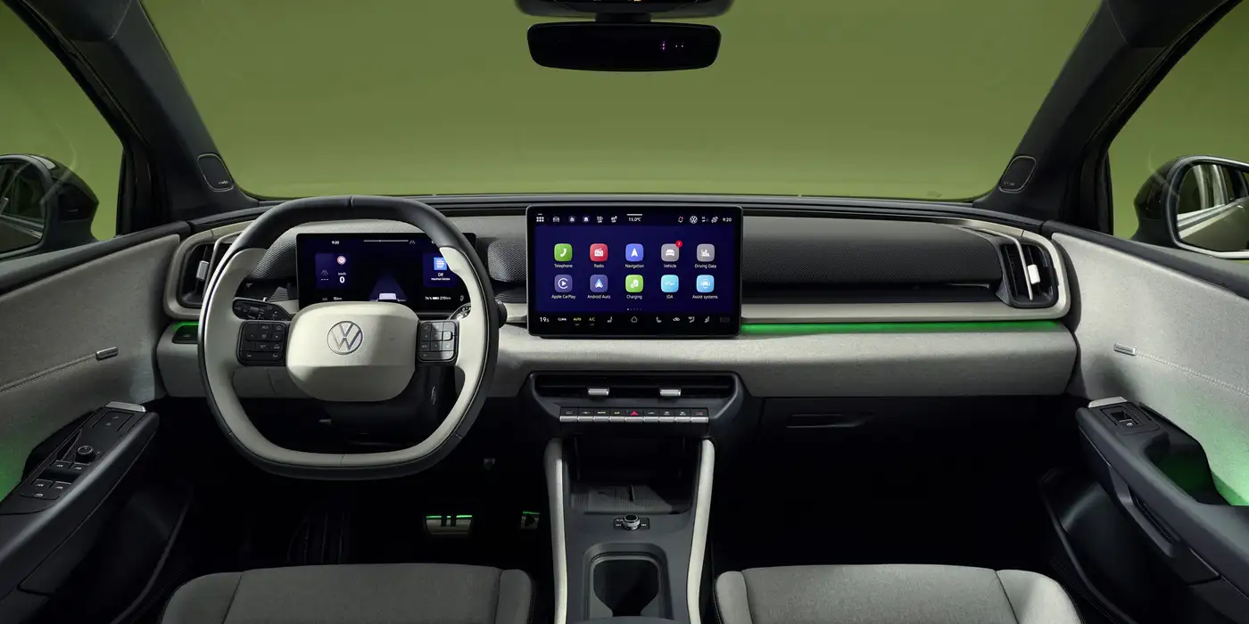 olkswagen id cross suv electrico diseño compacto nori green exterior